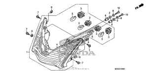 ST1300 Задний фонарь