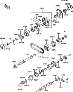 ZX900 Валансирный вал