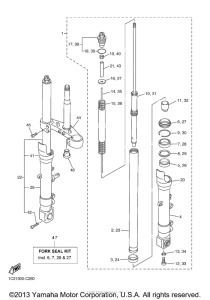 FZ1 - FZ1S Передняя вилка