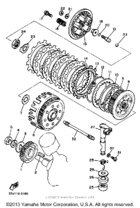 XV500K Сцепление