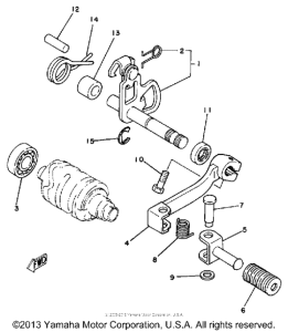 IT175H Shift shaft-pedal
