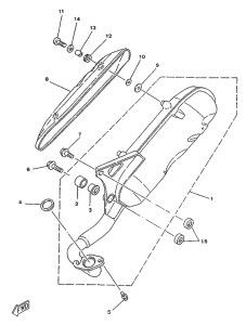 YA50R Выхлопная система