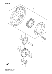 VLR1800 Муфта стартера