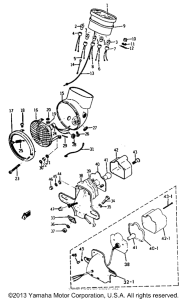 YCS1C Head lamp and tail lamp