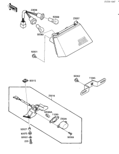 ZX750 Taillight unit ass`y
