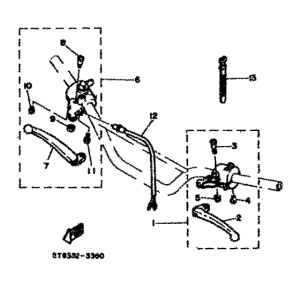 DT80MX Handle switch. lever