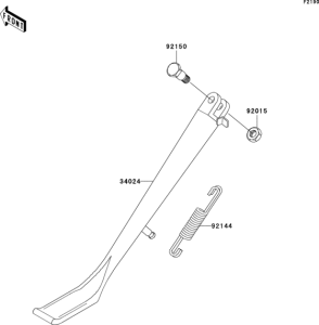 VN800 Подножка
