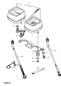TS50 Спидометр-тахометр