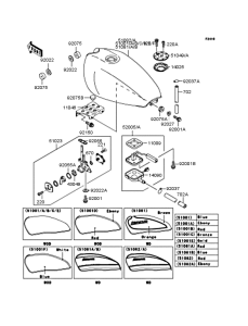 ZR400 Топливный бак