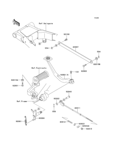 EJ650 Педаль тормоза