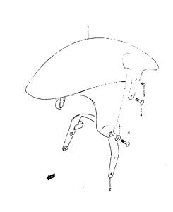 RG125 Переднее крыло