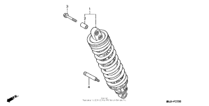 ST1100 Задние амортизаторы