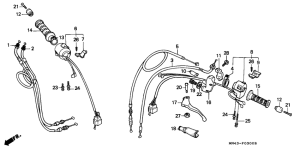  Handle lever / switch / cable