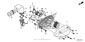 VT750CA Воздушный фильтр