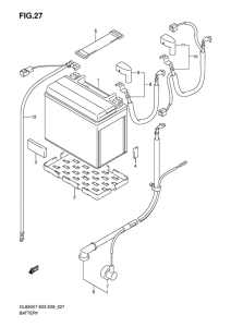 DL650 (ABS) Аккумулятор