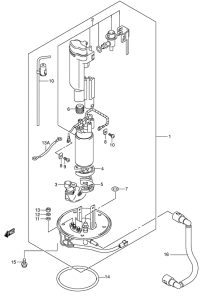 GSX-R600 Топливный насос