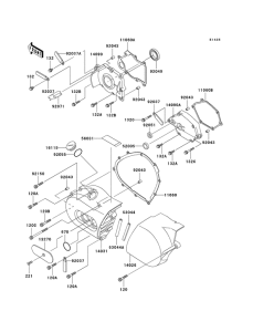 VN800 Левая капот