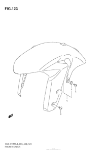GSX-R1000Z Front Fender (Gsx-R1000L3 E28)
