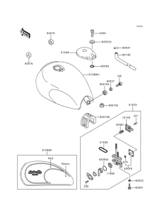 BJ250 Топливный бак