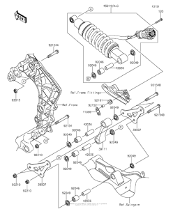 ZX1000 Подвеска  /  амортизатор