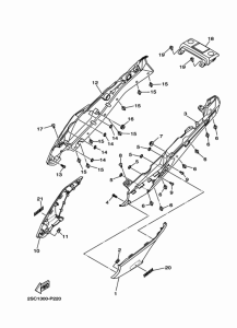 MT09TRA Боковые обтекатели