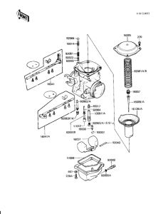 KZ1000 Детали карбюратора