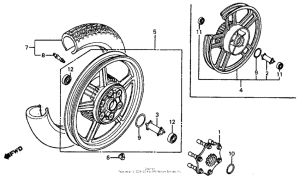 VF700C Переднее колесо