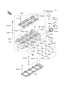 ZX900 Головка цилиндров