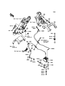 ER250 ブレーキパイピング