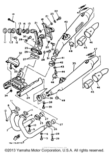 XVZ13TC Выхлопная система