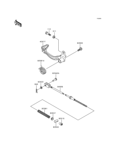 KL250 Педаль тормоза