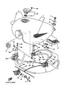 XV250 XV250R Tank fuel