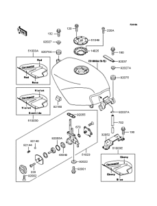 EX250 Топливный бак