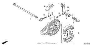 CRF80F Задний тормоз