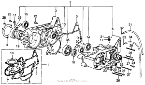 MR250 Картер двигателя