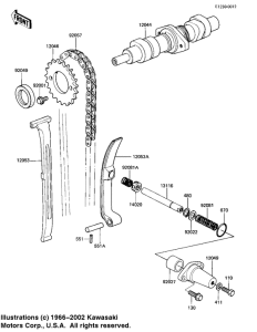 KZ250 Camshaft / chain / tensioner