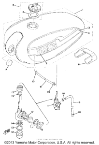 RS100C Топливный бак