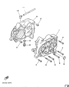 YB100 Картер двигателя