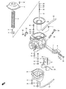 GS125 Carburetor assy