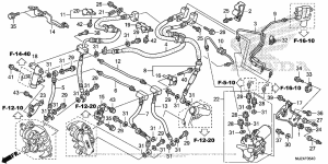 ST1300P (ABS) Передние тормозные трубки