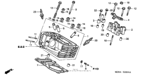 VT600CD Головка цилиндров задняя