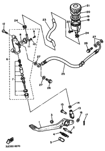 FZR1000 FZR1000F Задний тормозной цилиндр