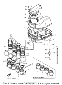 FZR600RJ Впускная система