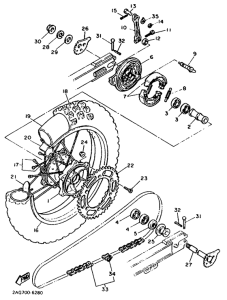 TT600W Переднее колесо