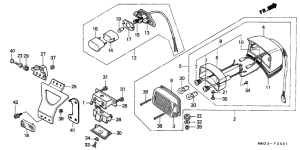 CMX450 Taillight unit ass`y