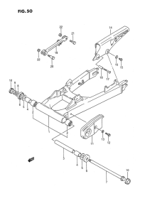 GSX1100 Маятник задний