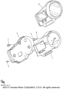 YZF-R6 Приборы