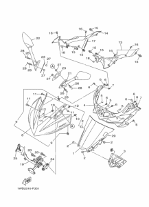 YZF-R25 ウインドシールド
