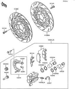 ZG1000 Front brake(zg1000-a9)
