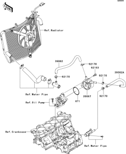 ZX600 Масляный картер
